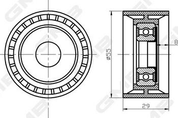 GMB GTC0570 - Parazīt / Vadrullītis, Zobsiksna www.autospares.lv