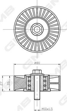 GMB GTC0700 - Parazīt / Vadrullītis, Zobsiksna www.autospares.lv