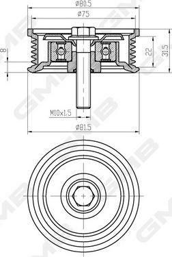 GMB GTC1160 - Parazīt / Vadrullītis, Zobsiksna www.autospares.lv