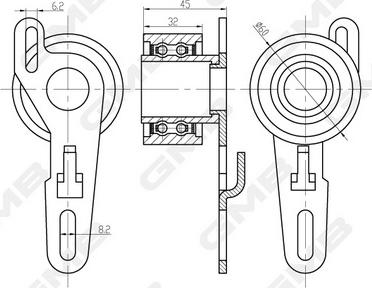 GMB GTC1330 - Parazīt / Vadrullītis, Zobsiksna www.autospares.lv