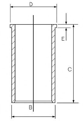 Goetze 14-025800-00 - Remkomplekts, Virzulis / Cilindra čaula www.autospares.lv