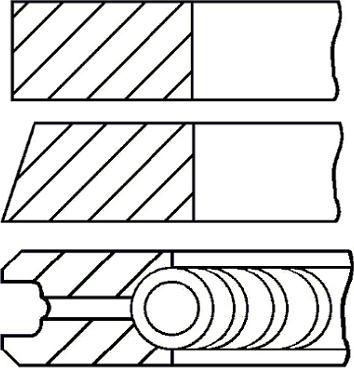 Goetze Engine 08-435700-00 - Virzuļa gredzenu komplekts www.autospares.lv