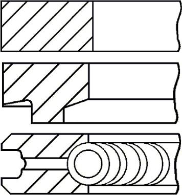 Goetze Engine 08-146100-00 - Virzuļa gredzenu komplekts www.autospares.lv