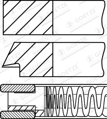 Goetze Engine 08-440500-10 - Piston Ring Kit www.autospares.lv