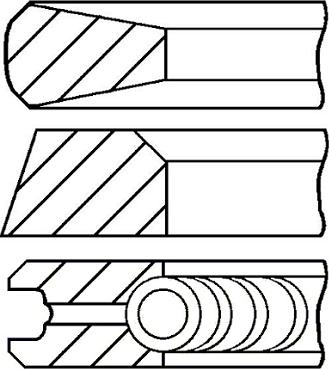 Goetze Engine 08-785300-00 - Virzuļa gredzenu komplekts www.autospares.lv