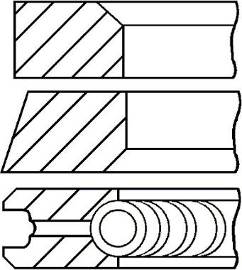 Goetze Engine 08-123400-30 - Virzuļa gredzenu komplekts www.autospares.lv