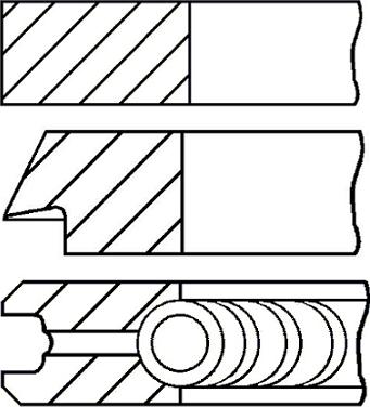 Goetze Engine 08-124000-00 - Virzuļa gredzenu komplekts www.autospares.lv