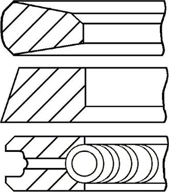 Goetze Engine 08-441600-00 - Virzuļa gredzenu komplekts www.autospares.lv