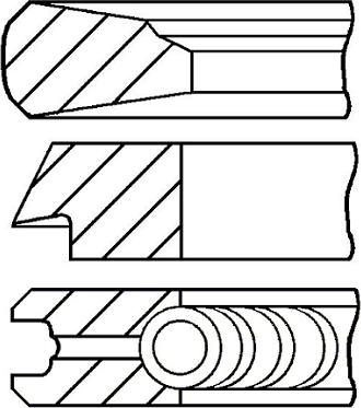 Goetze Engine 08-325600-00 - Virzuļa gredzenu komplekts autospares.lv