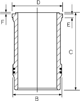 Goetze Engine 14-265960-00 - Cylinder Sleeve www.autospares.lv