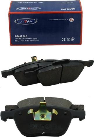 GoodWill 1008 F - Тормозные колодки, дисковые, комплект www.autospares.lv