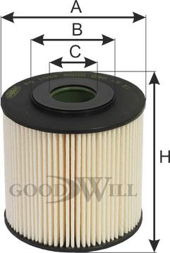 GoodWill FG 1084 - Degvielas filtrs www.autospares.lv