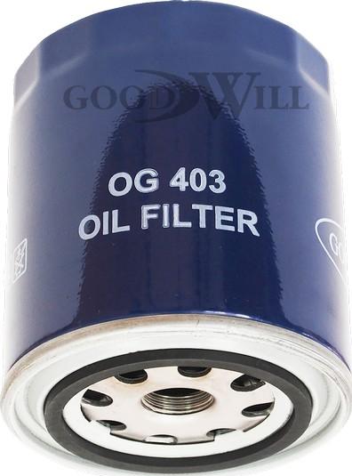 GoodWill OG 403 - Oil Filter www.autospares.lv