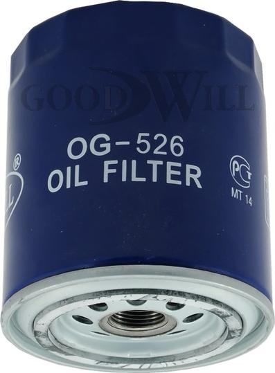 GoodWill OG 526 - Eļļas filtrs www.autospares.lv