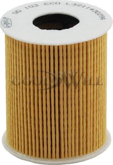 GoodWill OG 103 ECO - Oil Filter www.autospares.lv