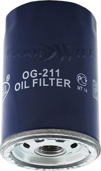 GoodWill OG 211 - Oil Filter www.autospares.lv