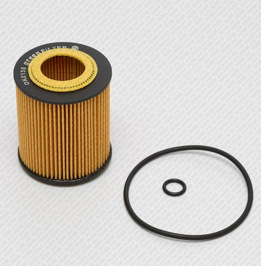 Green Filter OK0135 - Eļļas filtrs www.autospares.lv