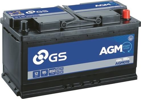 GS AGM019 - Starter Battery www.autospares.lv