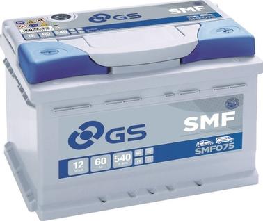 GS SMF075 - Starter Battery www.autospares.lv