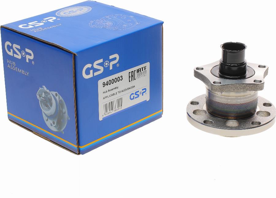 GSP 9400003 - Подшипник ступицы колеса, комплект www.autospares.lv