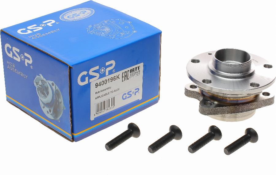 GSP 9400196K - Riteņa rumbas gultņa komplekts www.autospares.lv