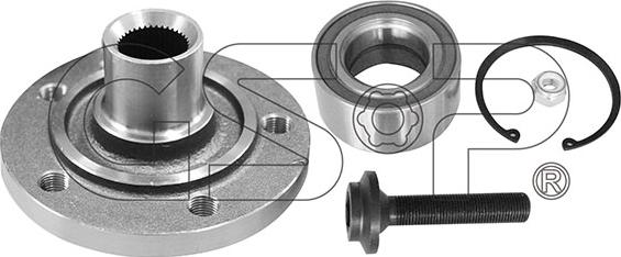 GSP 9438009K - Ступица колеса, поворотный кулак www.autospares.lv