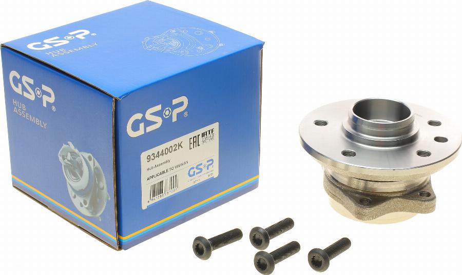 GSP 9344002K - Riteņa rumbas gultņa komplekts www.autospares.lv