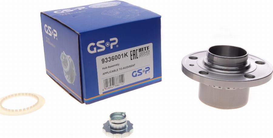 GSP 9336001K - Riteņa rumbas gultņa komplekts www.autospares.lv