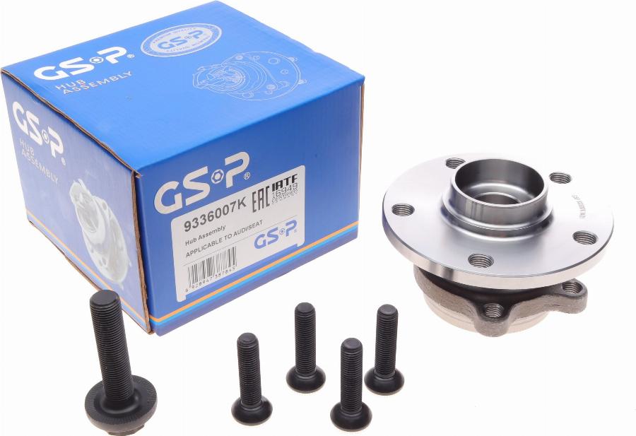 GSP 9336007K - Wheel hub, bearing Kit www.autospares.lv