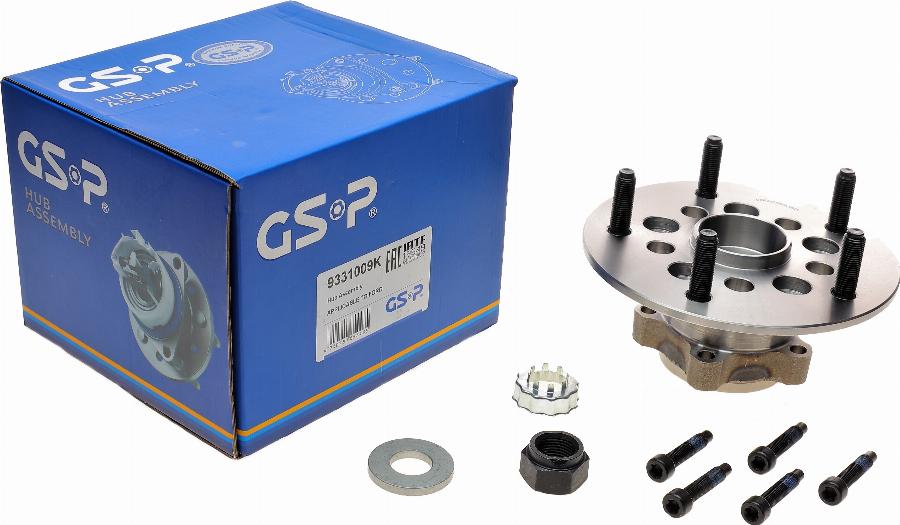 GSP 9331009K - Riteņa rumbas gultņa komplekts www.autospares.lv