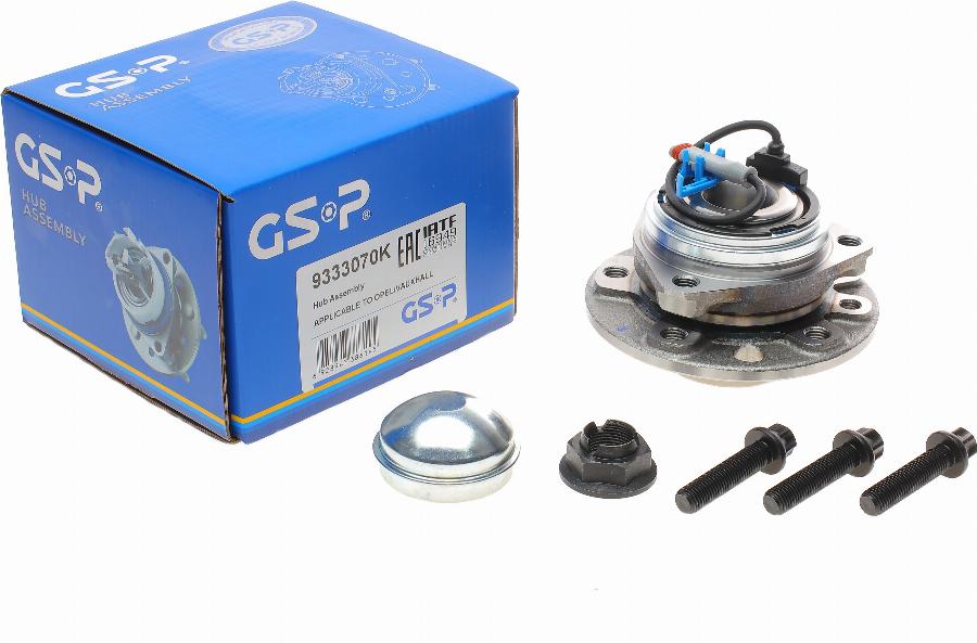 GSP 9333070K - Riteņa rumbas gultņa komplekts www.autospares.lv