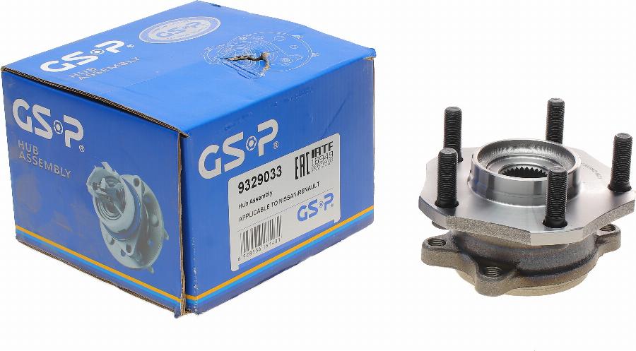 GSP 9329033 - Подшипник ступицы колеса, комплект www.autospares.lv