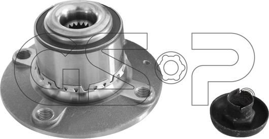 GSP 9320003K - Подшипник ступицы колеса, комплект www.autospares.lv