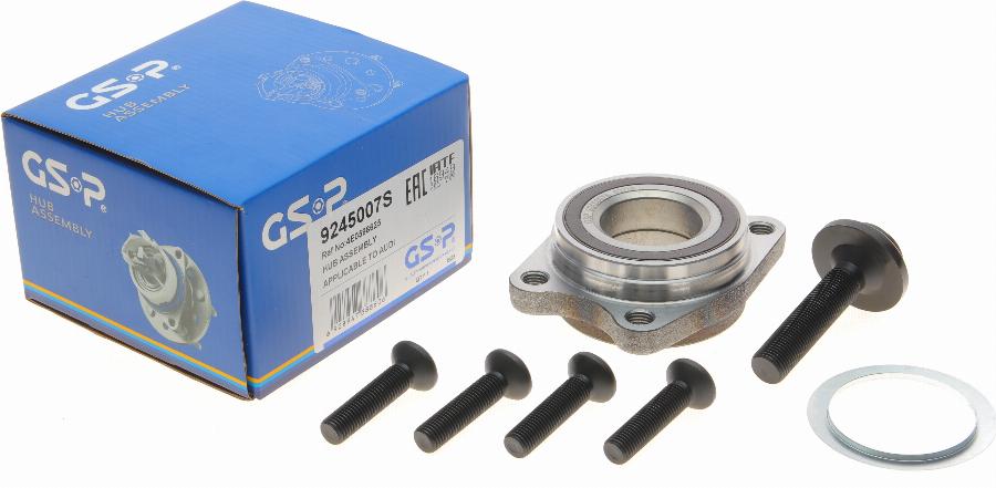 GSP 9245007S - Riteņa rumbas gultņa komplekts www.autospares.lv