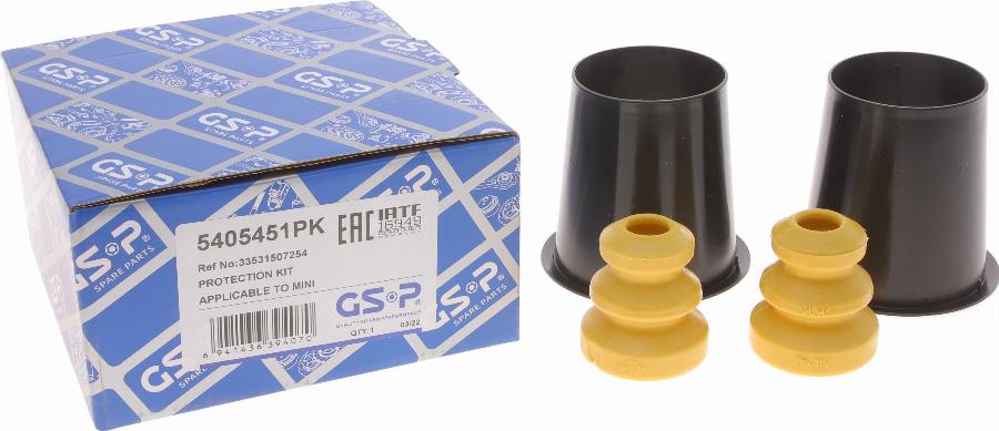 GSP 5405451PK - Putekļu aizsargkomplekts, Amortizators www.autospares.lv