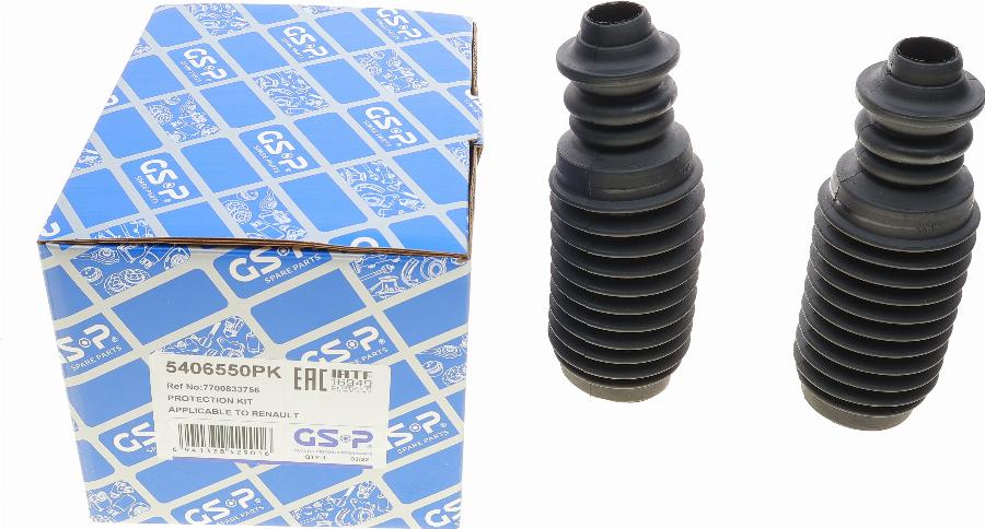 GSP 5406550PK - Gājiena ierobežotājs, Atsperojums www.autospares.lv