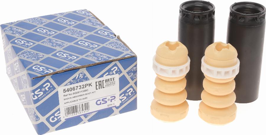 GSP 5406732PK - Putekļu aizsargkomplekts, Amortizators www.autospares.lv