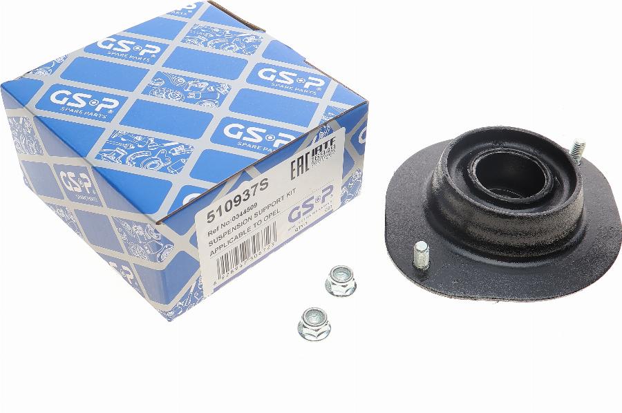 GSP 510937S - Опора стойки амортизатора, подушка www.autospares.lv