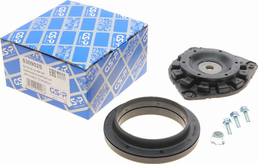 GSP 530902S - Опора стойки амортизатора, подушка www.autospares.lv