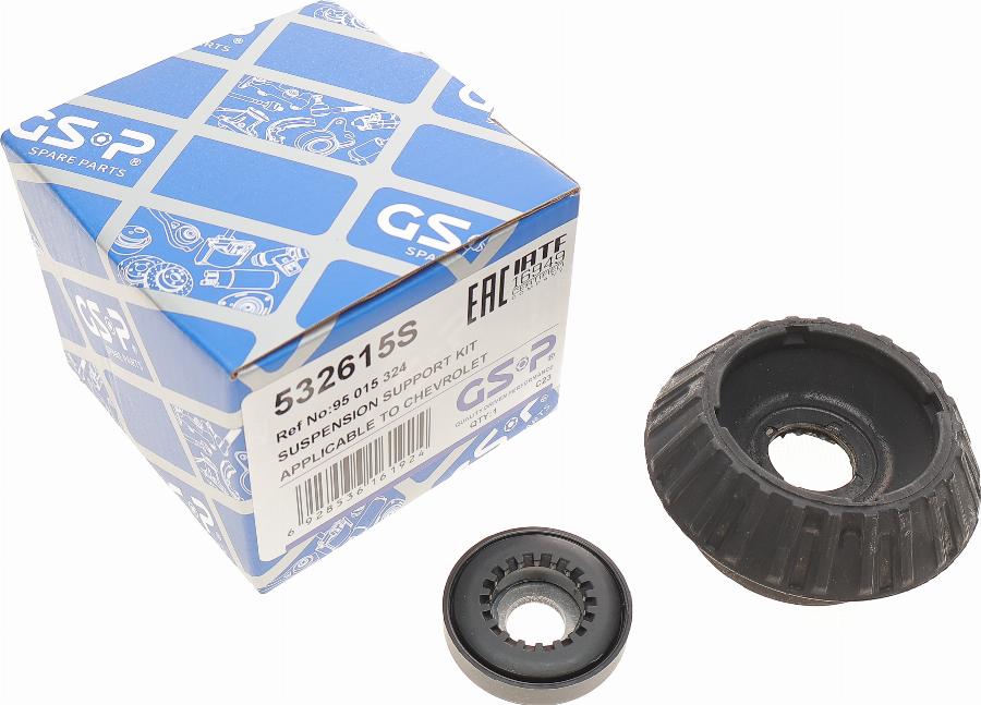 GSP 532615S - Опора стойки амортизатора, подушка www.autospares.lv