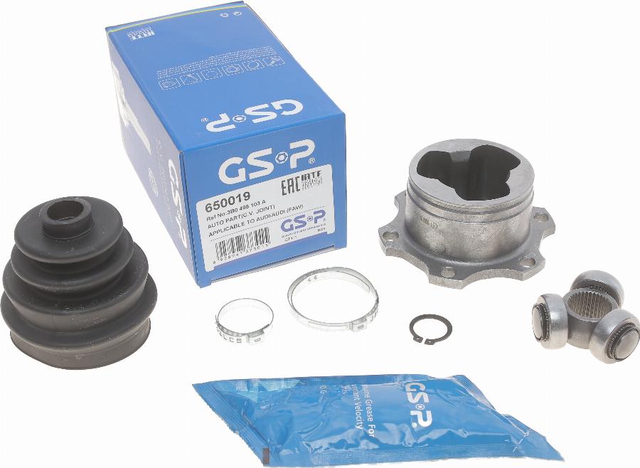 GSP 650019 - Šarnīru komplekts, Piedziņas vārpsta www.autospares.lv