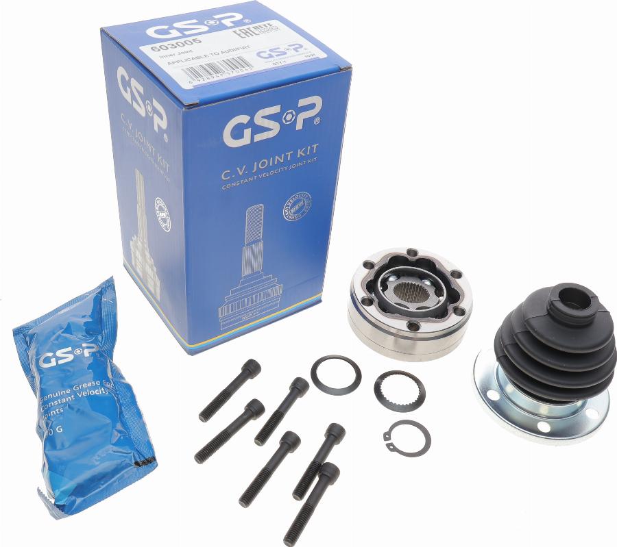 GSP 603005 - Шарнирный комплект, ШРУС, приводной вал www.autospares.lv