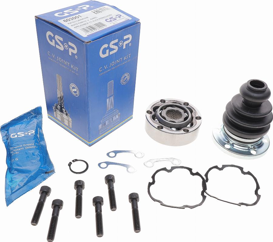 GSP 603001 - Шарнирный комплект, ШРУС, приводной вал www.autospares.lv