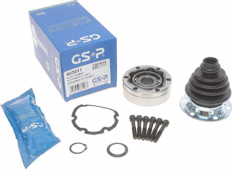 GSP 603011 - Joint Kit, drive shaft www.autospares.lv