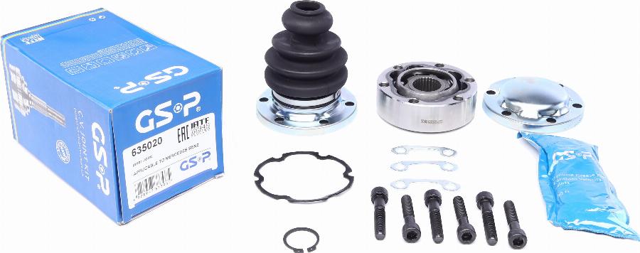 GSP 635020 - Joint Kit, drive shaft www.autospares.lv