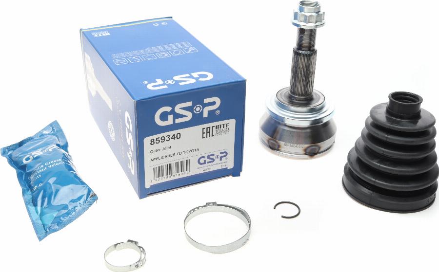 GSP 859340 - Шарнирный комплект, ШРУС, приводной вал www.autospares.lv