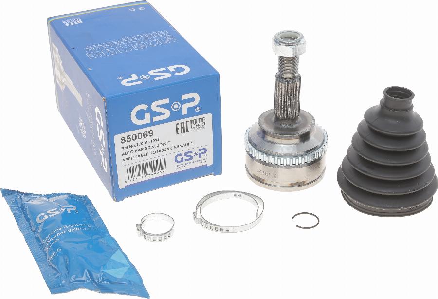 GSP 850069 - Šarnīru komplekts, Piedziņas vārpsta autospares.lv