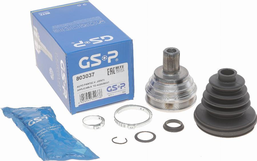 GSP 803037 - Šarnīru komplekts, Piedziņas vārpsta autospares.lv