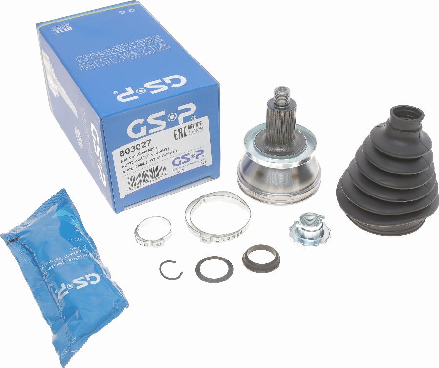 GSP 803027 - Joint Kit, drive shaft www.autospares.lv