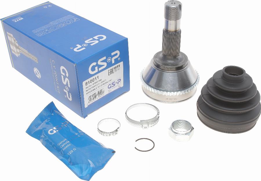 GSP 810011 - Шарнирный комплект, ШРУС, приводной вал www.autospares.lv